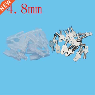 50Pairs 4.8mm Crimp Spade Terminals Wire Connector Male Crim
