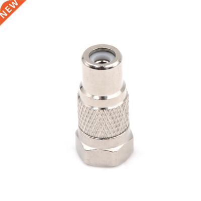 F Male Plug to RCA Female Jack Coaxial Coax Adapter AV Conne