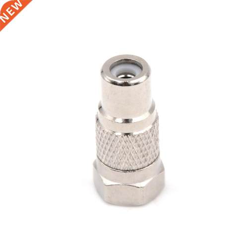 F Male Plug to RCA Female Jack Coaxial Coax Adapter AV Conne
