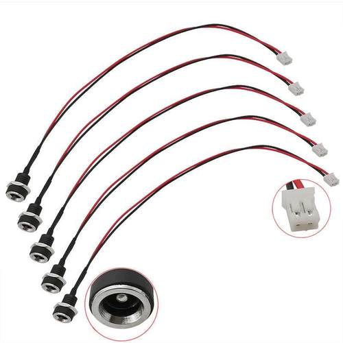 2/5Pcs 5.5 x 2.1mm DC Power Female to JST PH 2.0 2 Pin Male