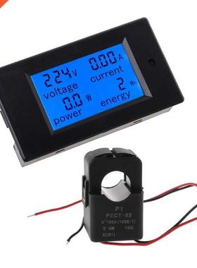 Digital Voltmeter Ammeter AC 80-260V 100A 22000W Voltage Cur