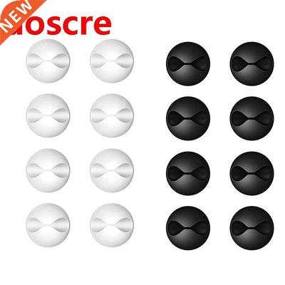 Desktop Cable Organizer, Data Cable Holder, Wire Clamp, 8 Pi