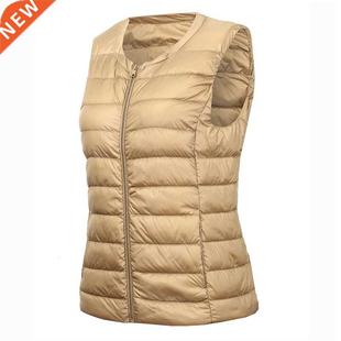 Large Vest Winter Down Size Plus Casual Color Solid New 2022