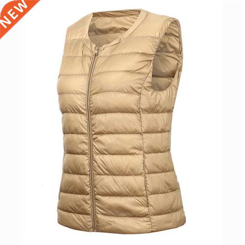 2022 New Winter Solid Color Casual Large Plus Size Down Vest