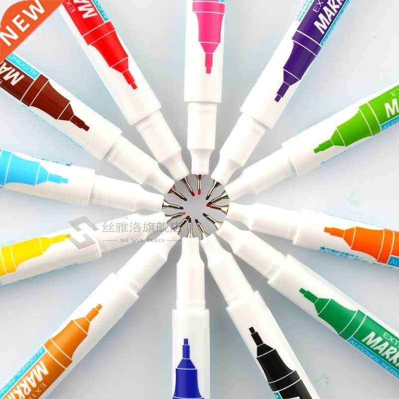 0.5 mm 12 Colors Fine Marker Pen Alcohol Base Ink Permanent