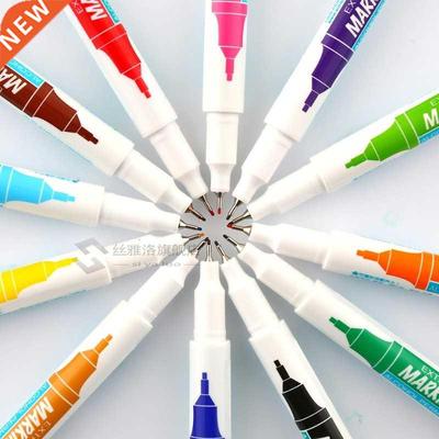 0.5 mm 12 Colors Fine Marker Pen Alcohol Base Ink Permanent