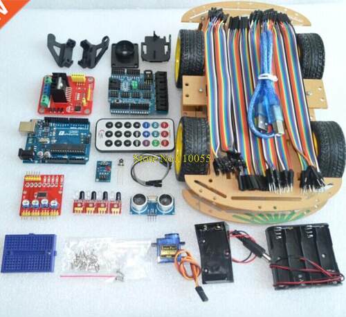 Upgraded version 4WD Robot C/UNO Project Smt Robot C K
