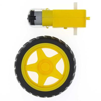 Deceleration DC motor + supporting wheels , a / smart car ch