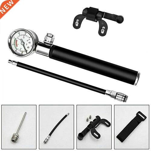 Portable Bicycle Tire Ball Inflatable Gauge High Pressure Ai