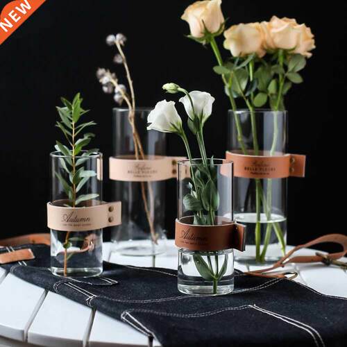 Nordic Creative Glass Flower Vase Tabletop Hydroponic Plant