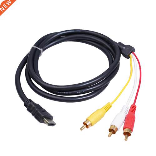 HDMI-compatible to RCA Cable HDMI-compatible Male to 3 RCA A