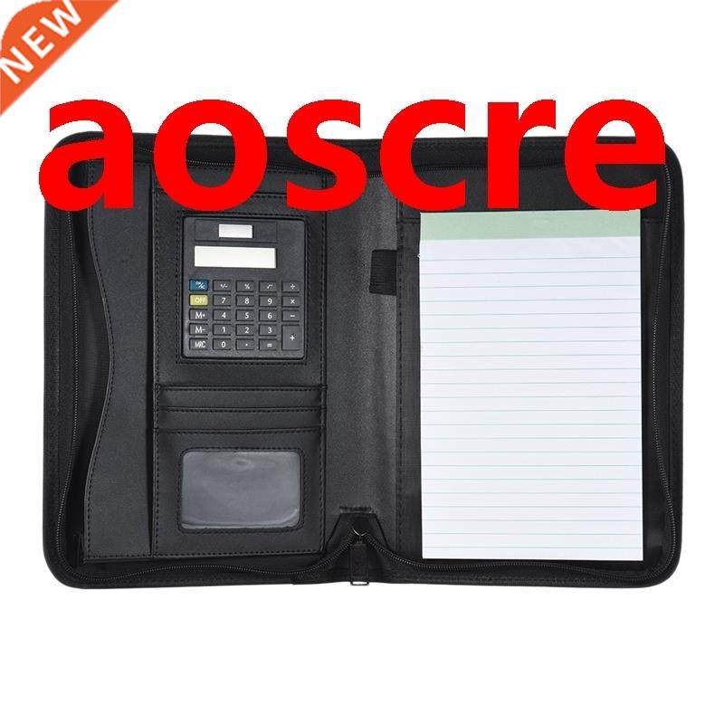Padfolio PU Leather A5 Portable Business Portfolio Folder wi