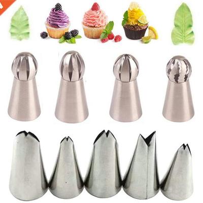 Ball Sphere Pastry Nozzles 9Pcs/Set Leaf Confectionery Tool