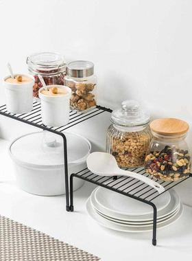 Iron Kitchen Storage Rack Closet Shelf Dish Drying Rack Spic