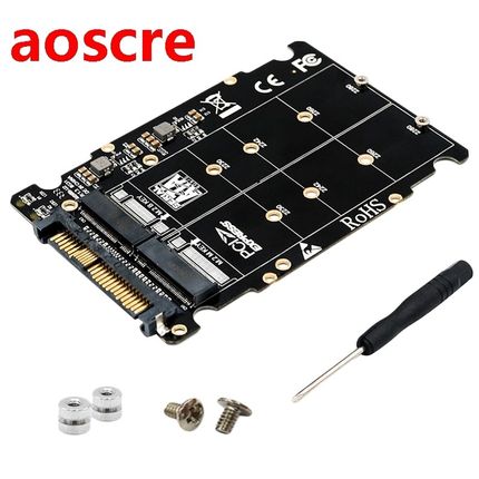 M.2 Ssd To U.2 Adapter 2In1 M.2 Nvme And Sata-Bus Ngff Ssd T