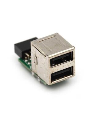 USB 2.0 9Pin Female 2 Port A Female Adapter Converter Mothe