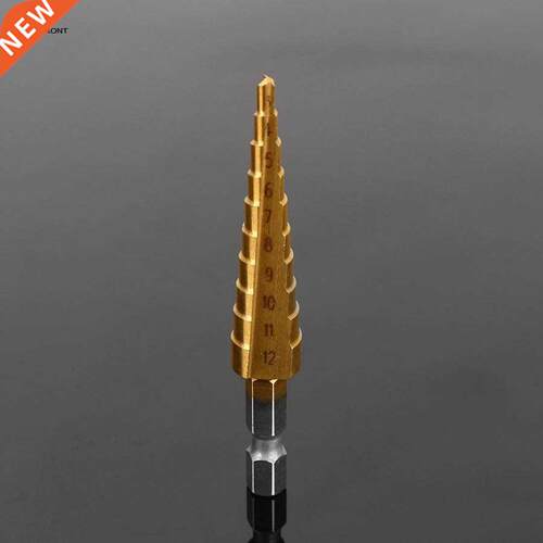 3-12mm HSS Triangle Shank Pagoda Step Bit