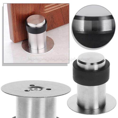 Door Stops Anti-Collision Stainless Steel Rubber Stopper Rou
