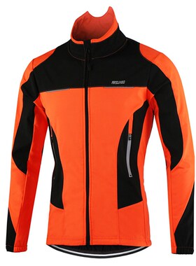 Arsuxeo Men Cycling Jacket Warm Thicken Windproof Waterproof