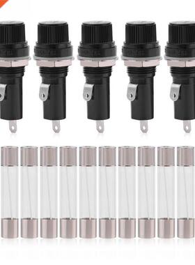 5PCS Electrical Socket Panel Mounted Fuse Holder for 6 * 30