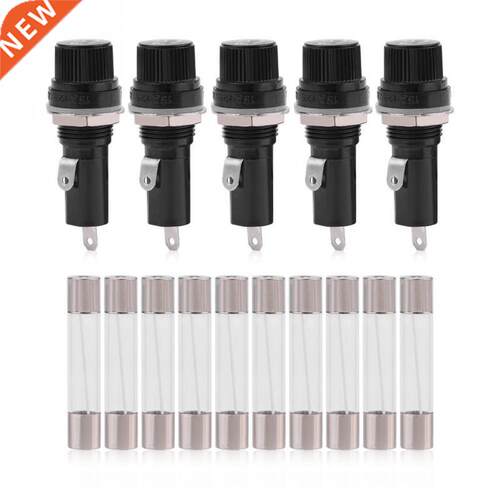 5PCS Electrical Socket Panel Mounted Fuse Holder for 6 * 30