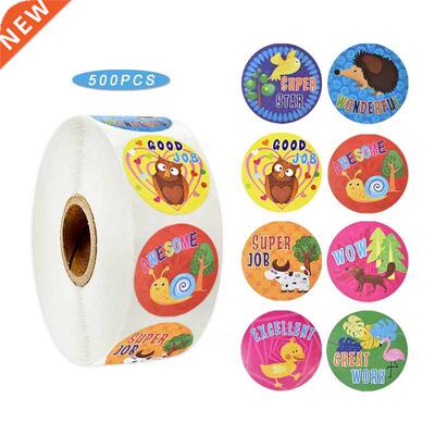 500pcs Kawaii Animals Stickers Reward Kids Cute Waterproof