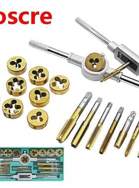 20pcs/set Professional Titanium lating Dies Metric M-M12 S