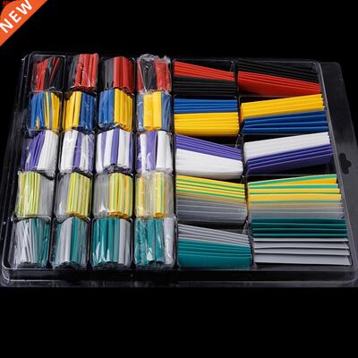 500 Pcs Polyolefin 2:1 Heat Shrink Tubing Wire Cable Wrap Tu