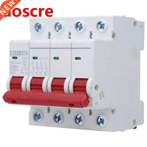 3pcs 4P MCB Circuit Breaker DZ47-63Z DC 1000V Photovoltaic A