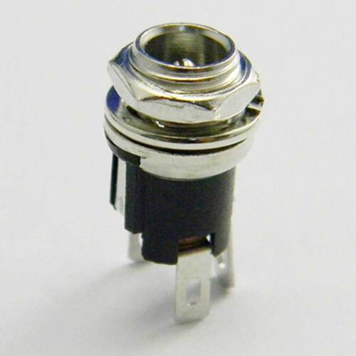 5Pcs DC Power Supply Female 5.5mm X 2.1mm Panel Mount Female
