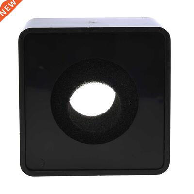 Black ABS Mic Microphone Interview Square Logo Flag Station
