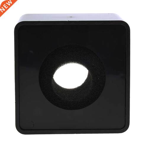 Black ABS Mic Microphone Interview Square Logo Flag Station