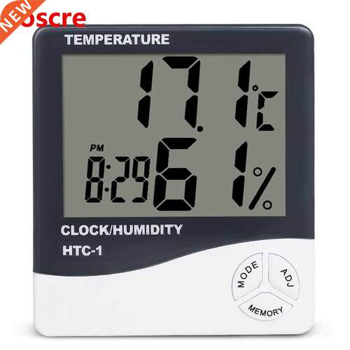 LCD Electronic Digital Temperature Humidity Meter Indoor Out