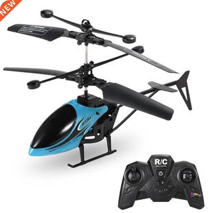 RC Helicopter Drone with Light Electric Flying Toy Radio Rem