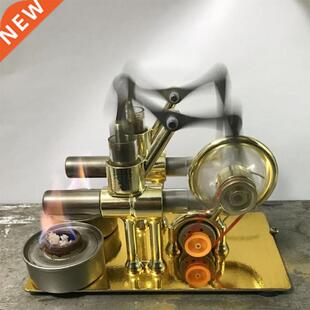 Stirling Double Engine Motor Model Experiment Engine Model E