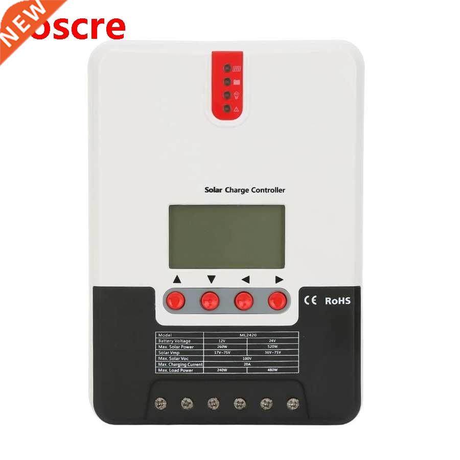 20/30/40A MPPT Solar Charge Controller LCD Display Solar Bat