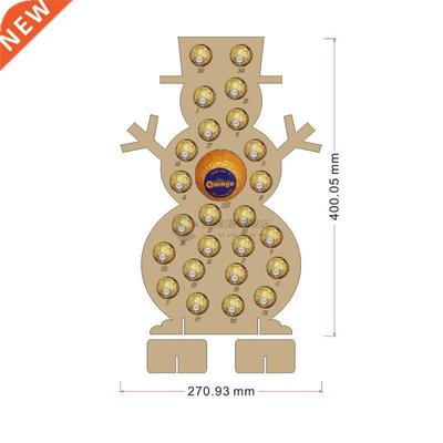 Handmade Wooden Christmas Advent Calendar Hollow Out Countdo