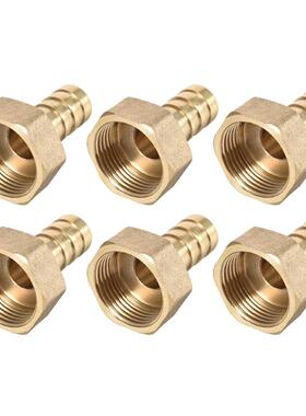 6pcs Brass Barb Hose Fitting Connector Adapter 14mm Barbed X
