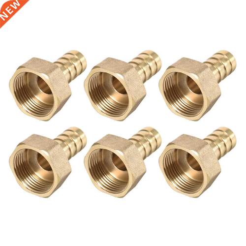 6pcs Brass Barb Hose Fitting Connector Adapter 14mm Barbed X