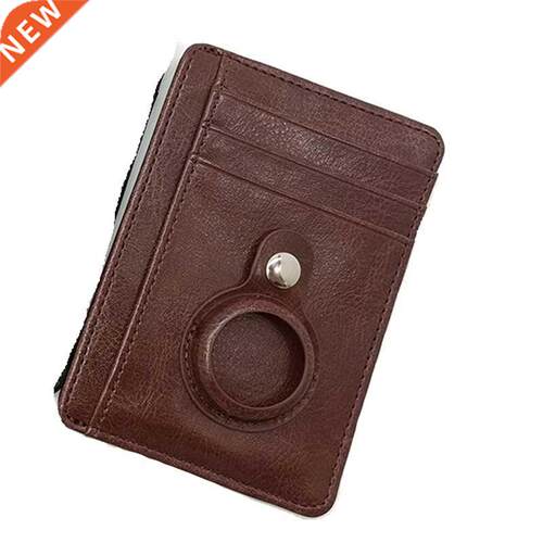 Creative Leather Protector for AirTag Wallet Card Wear Resis