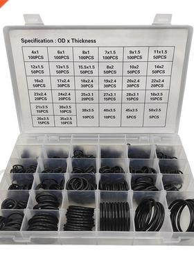 1225Pcs Nitrile Rubber O Ring Kit O Rings Assortment Kit Set