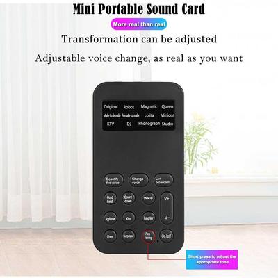 12 Voice Modes Changer Live Streaming Sound Changes Micropho