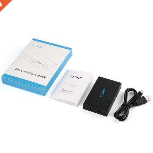 LESHP Black Portable Plug and Play Low Power Consumption 4K