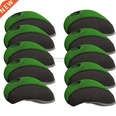 10pcs 13.3cm*5.5cm Golf Club Window Putter Cover Double Colo