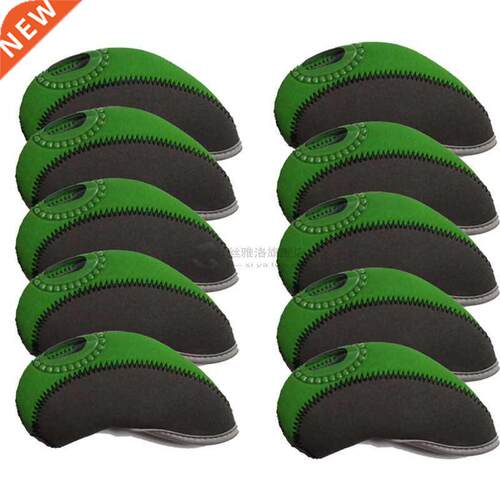 10pcs 13.3cm*5.5cm Golf Club Window Putter Cover Double Colo