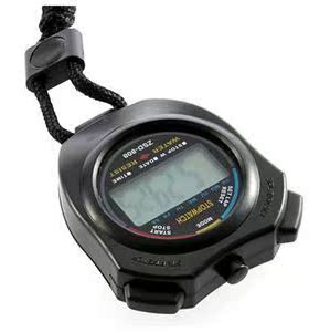 Stylish Handheld Digital Stopwatch With LCD Display Sensitiv