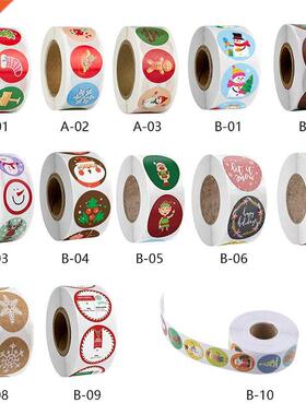 Christmas Gift Sealing 500pcs Stickers Thank you Love Desig