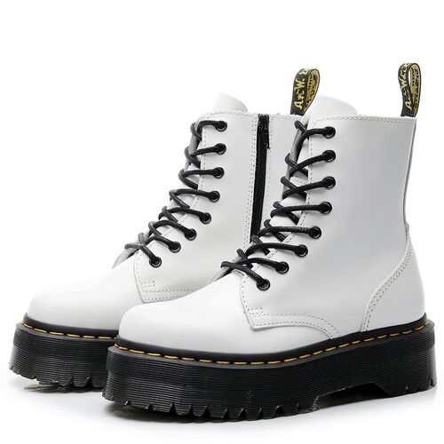 High-top Martin Boots Women 2021 New Leather Thick Sole Mid-