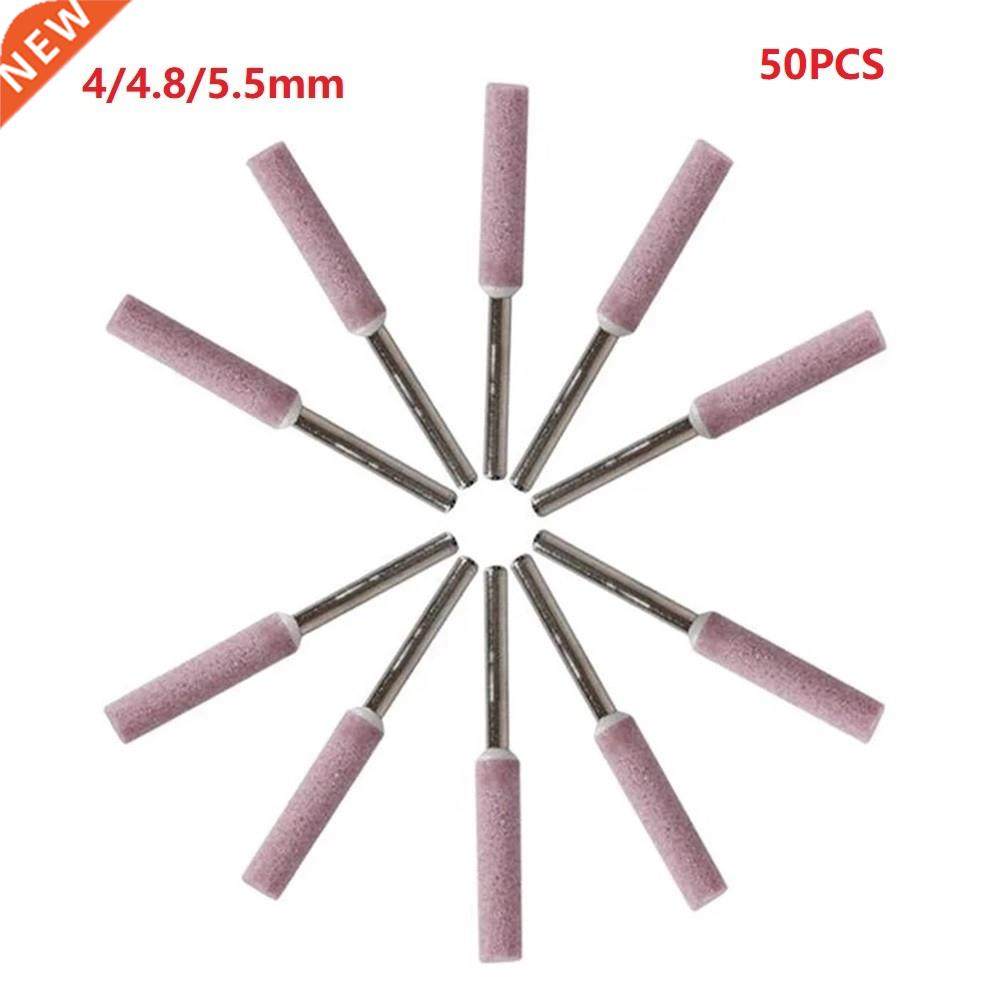 50Pcs Diamond Coated Chainsaw Sharpener 4/4.8/5.5mm Cylindri