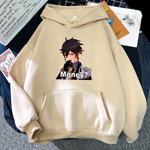 Zhong Li Print Genshin Impact Hot Game Anime Hoodie Women/Me